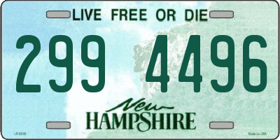 NH license plate 2994496