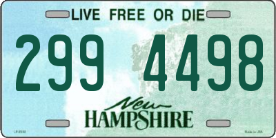 NH license plate 2994498