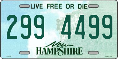 NH license plate 2994499