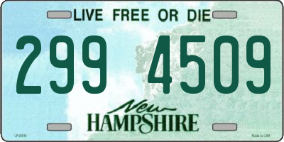 NH license plate 2994509