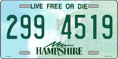 NH license plate 2994519