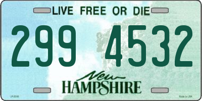 NH license plate 2994532