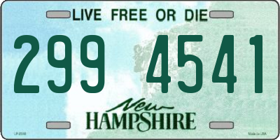 NH license plate 2994541