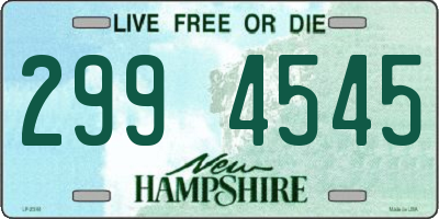 NH license plate 2994545
