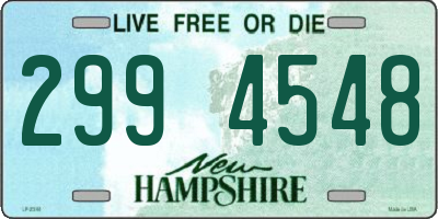 NH license plate 2994548