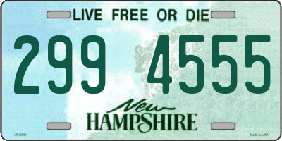 NH license plate 2994555