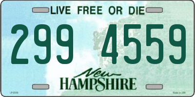NH license plate 2994559