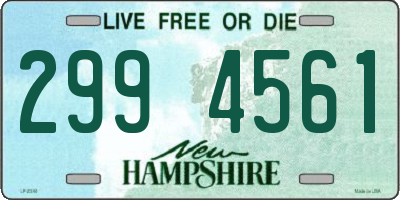 NH license plate 2994561