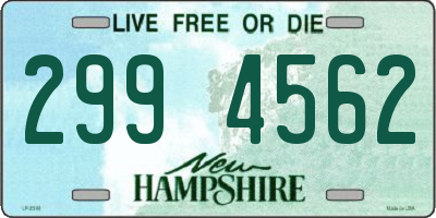 NH license plate 2994562
