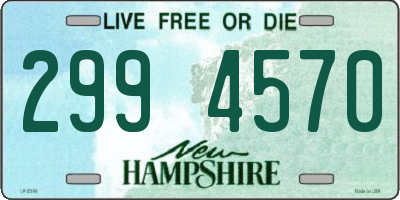 NH license plate 2994570