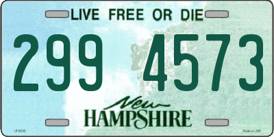 NH license plate 2994573