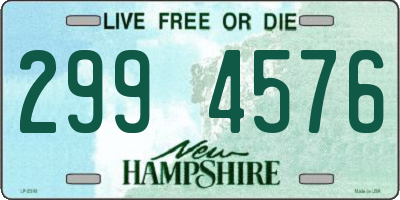 NH license plate 2994576