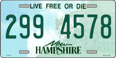 NH license plate 2994578