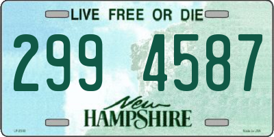 NH license plate 2994587