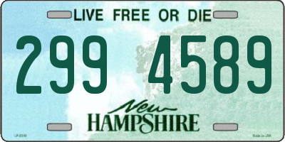 NH license plate 2994589