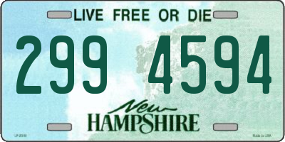 NH license plate 2994594