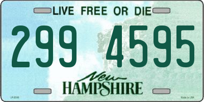 NH license plate 2994595
