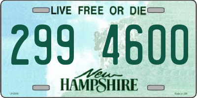 NH license plate 2994600