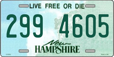 NH license plate 2994605