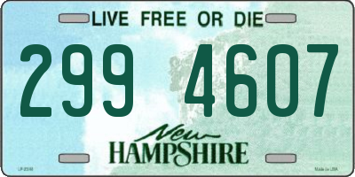 NH license plate 2994607