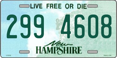 NH license plate 2994608