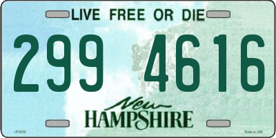 NH license plate 2994616