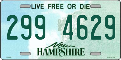 NH license plate 2994629