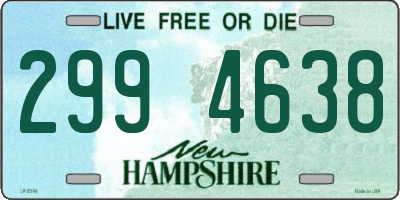 NH license plate 2994638