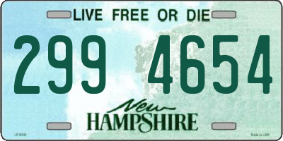 NH license plate 2994654