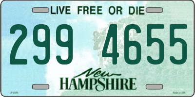 NH license plate 2994655