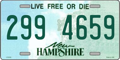 NH license plate 2994659