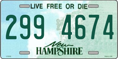 NH license plate 2994674