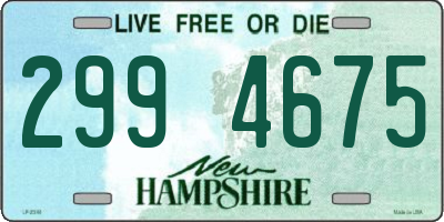 NH license plate 2994675