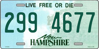NH license plate 2994677