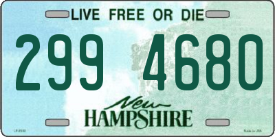 NH license plate 2994680