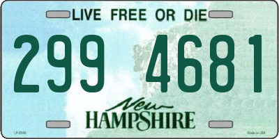 NH license plate 2994681