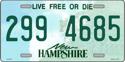 NH license plate 2994685