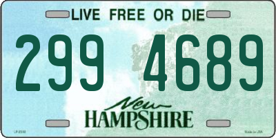 NH license plate 2994689