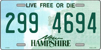 NH license plate 2994694