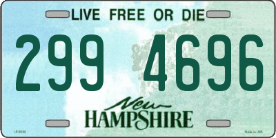 NH license plate 2994696