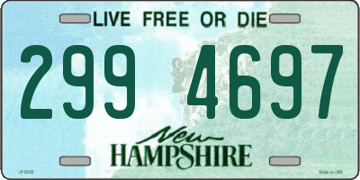 NH license plate 2994697