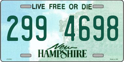 NH license plate 2994698