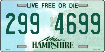 NH license plate 2994699