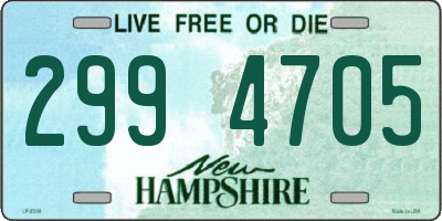 NH license plate 2994705