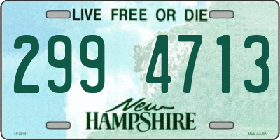 NH license plate 2994713