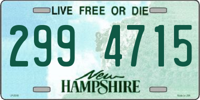 NH license plate 2994715