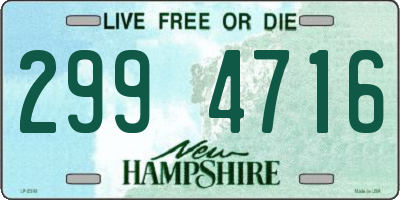 NH license plate 2994716