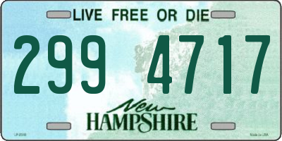 NH license plate 2994717