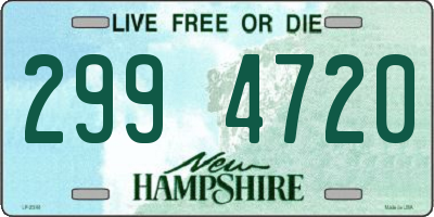 NH license plate 2994720