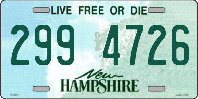 NH license plate 2994726